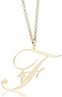 Collana Le Carose Donna iniziali in Ottone F-LECAROSE - F-LECAROSE